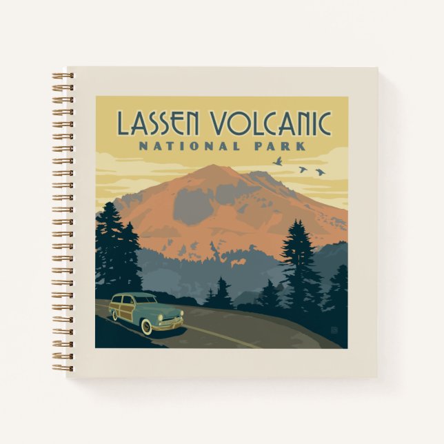 Lassen-Volcanic-Nationalpark | Straßenfahrt Notizbuch (Vorderseite)