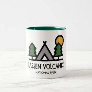 Lassen-Volcanic-Nationalpark Zweifarbige Tasse