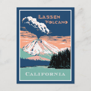 Lassen Volcano California Postkarte