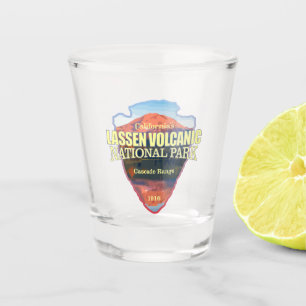 Lassen vulkanisch (Pfeilspitzen) Schnapsglas