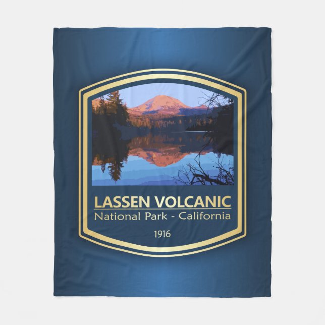 Lassen vulkanischen NP (PF1) Fleecedecke (Vorderseite)
