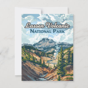 Lassen Vulkanischer Nationalpark California Card