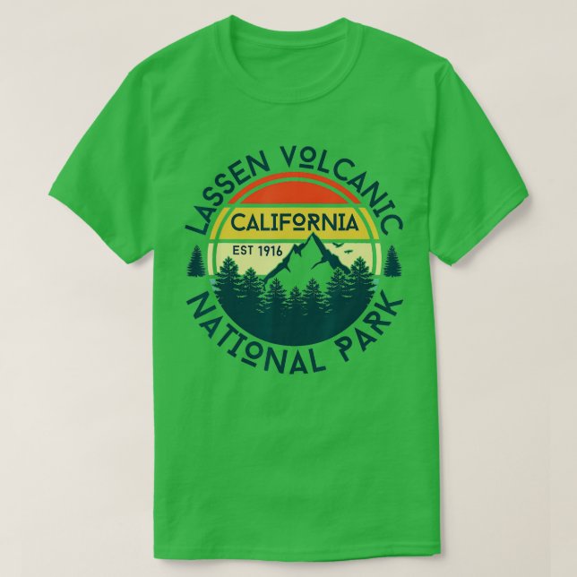 Lassen Vulkanischer Nationalpark California Nature T-Shirt (Design vorne)