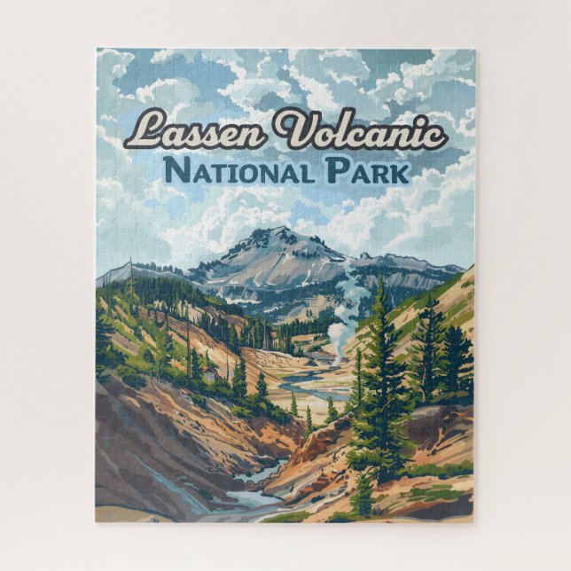Lassen Vulkanischer Nationalpark California Puzzle (Vertikal)