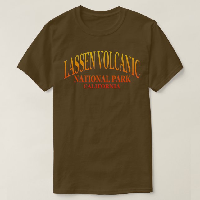 Lassen Vulkanischer Nationalpark California T-Shirt (Design vorne)