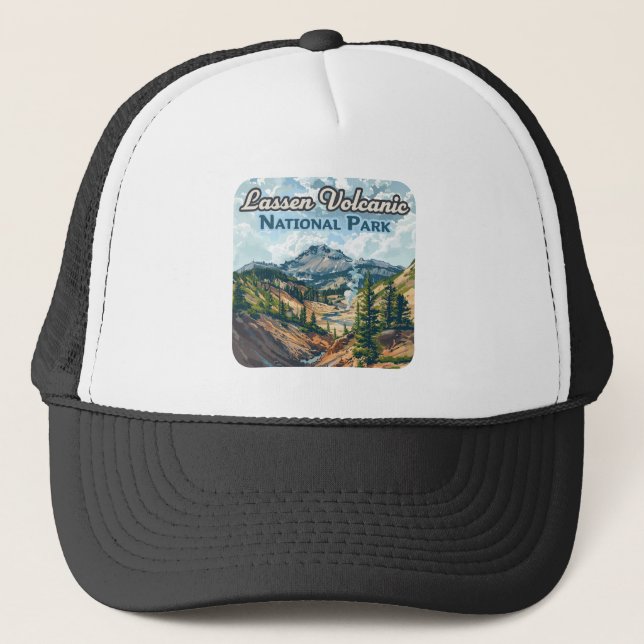 Lassen Vulkanischer Nationalpark California Truckerkappe (Vorderseite)