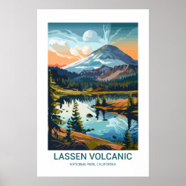 Lassen Vulkanischer Nationalpark California USA Poster