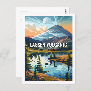 Lassen Vulkanischer Nationalpark California USA Postkarte