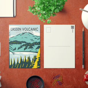 Lassen Vulkanischer Nationalpark California Vintag Postkarte