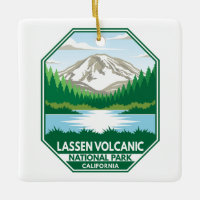 Lassen-Vulkanischer Nationalpark Minimal Retro Emb