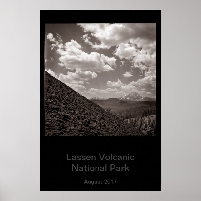 Lassen-Vulkanischer Nationalpark, Schlackenkrone Poster (Vorne)