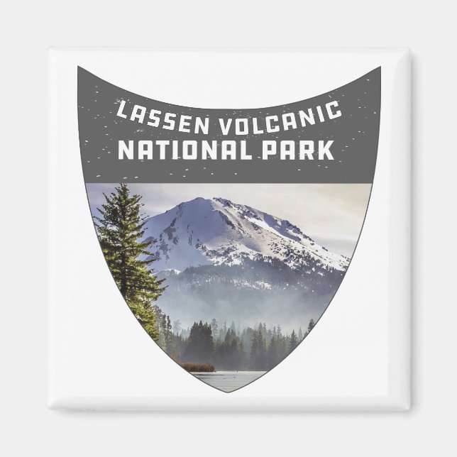 Lassen Vulkanischer Nationalpark Souvenir Californ Magnet (Vorne)