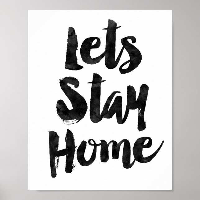 Lassend Bleibe-Zuhause Poster (Vorne)