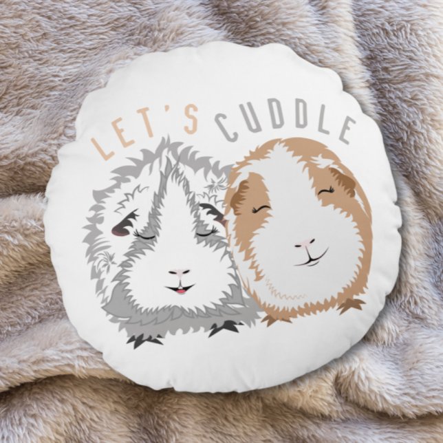 Lassend Cuddle Guinea Pig Rundes Kissen (Von Creator hochgeladen)