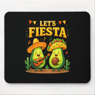 Lassend Fiesta Mexican Cinco De Mayo Avocado Tacos Mousepad