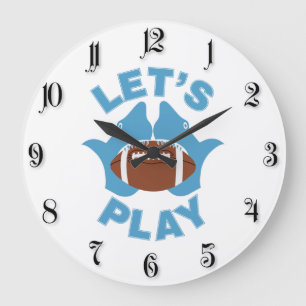 Lassend Fußballspiel Große Wanduhr