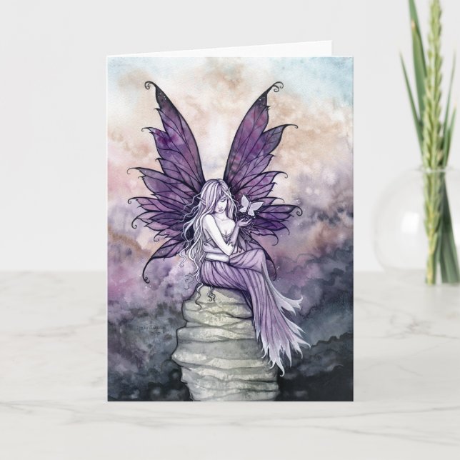 Lassend Go Fairy and Butterfly Card Karte (Vorderseite)