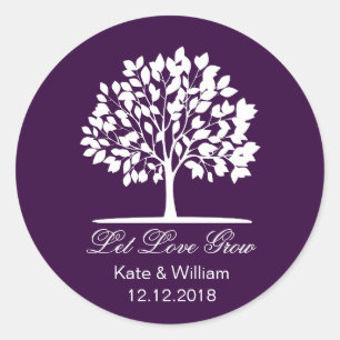 Lassend Liebe wachsen bevorzugt Saatgutpackkleber Runder Aufkleber