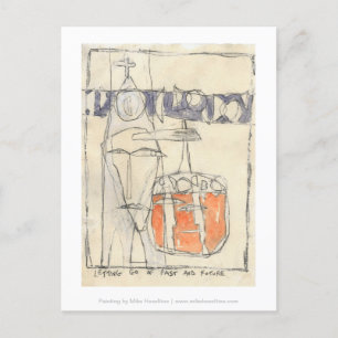 Lassend Vergangenheit und Zukunft Postkarte