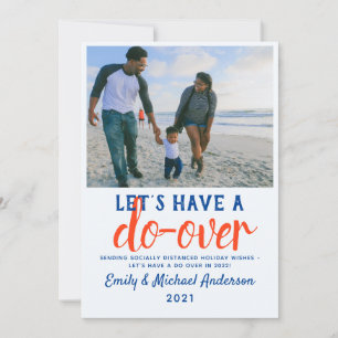 Lassenden haben ein Vergnügen über moderne Ferien  Feiertagskarte