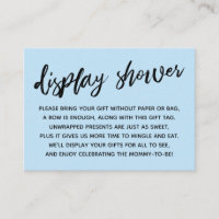 Lässig Baby Blue Display Baby Dusche ohne Umschlag