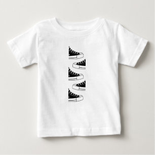 Lässig Black Sneakers Baby T - Shirt