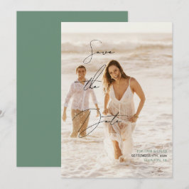 Lässig Chic Handwriting Style Save the Date Einladung