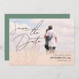 Lässig Chic Handwriting Style Save the Date Einladung