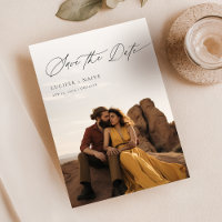 Lässig Chic Rustic Wüste Foto Save the Date