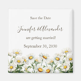 Lässig Country Wedding Daisy Save the Date Magnet