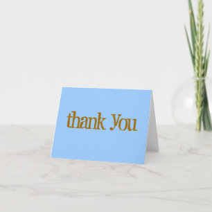 Lässig danke, Blau/Braun zu merken Dankeskarte