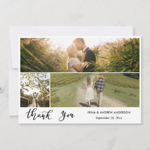 Lässig Danke, dass Sie Script Wedding Foto