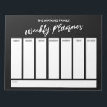 Lässig Handwriting Einfaches Wochenplaner, Schwarz Notizblock<br><div class="desc">Dieser vielseitige Wochenplaner wurde mit sehr grundlegenden Elementen, die alle bearbeitet werden können, Set gemacht... außer dem Header. Der Begriff "Wochenkollektor" wurde in einem modernen lässigen Schriftart dargestellt und als Grafik oben auf der Seite platziert. Verwenden Sie die Vorlagenfelder, um Ihre Daten nach Belieben hinzuzufügen. Ändern Sie auch die Farben...</div>