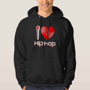 Lässig I Liebe Hip Hop Music Rap Fan Breakdance Dj Hoodie