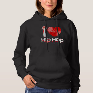 Lässig I Liebe Hip Hop Music Rap Fan Breakdance Dj Hoodie