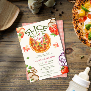 Lässig Pizza Diaper Slice Slice Baby Dusche Einladung