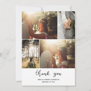Lässig Simple Dankeschön Script Wedding Foto