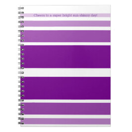 Lässig und lila notizblock