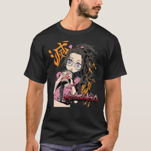 Lässig Waifu Nezuko Kny Anime Kimetsu No Yaiba De T-Shirt
