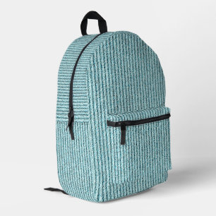 Lässige Aqua-Kordelstreifen-Muster  Bedruckter Rucksack