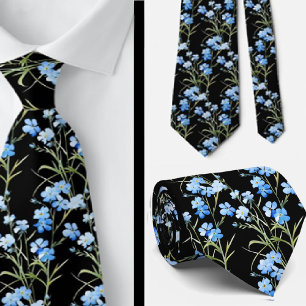 Lässige Büro-Wildblumen-Boho-Halstuch Krawatte