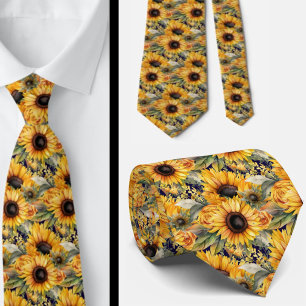 Lässige Bürokrawatte Van Gogh Sonnenblumen Krawatte