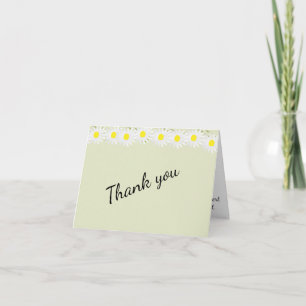 Lässige Daisy Danke-Karte Dankeskarte