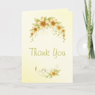 Lässige Frühlings-Blumen-Dankes-Hochzeitskarte Dankeskarte