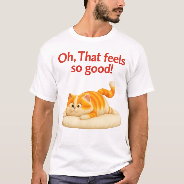 Lässige gemütliche Kühle T-Shirt (Vorderseite)
