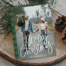 Lässige handgeschriebene Schrift Frohe Weihnachtsz