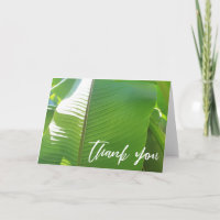 Lässige Handschrift Danke, Banana Leaf Foto