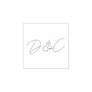 Lässige Handschrift-Hochzeit Gummistempel