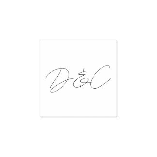 Lässige Handschrift-Hochzeit Gummistempel