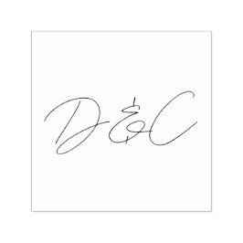 Lässige Handschrift-Hochzeit Permastempel